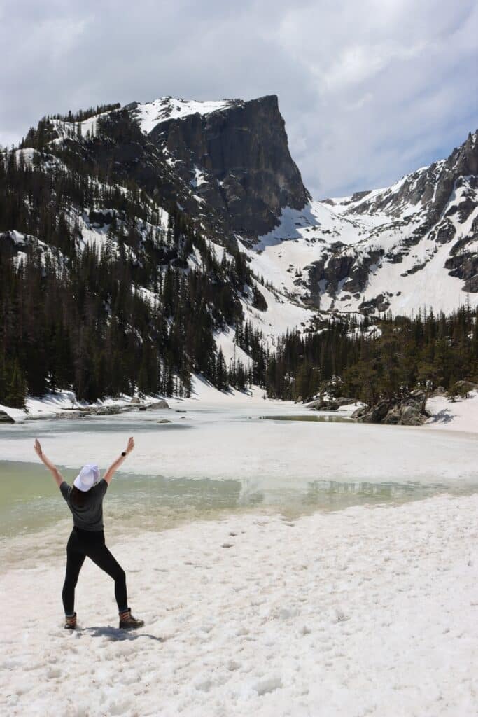 dream lake in rocky mountain national park