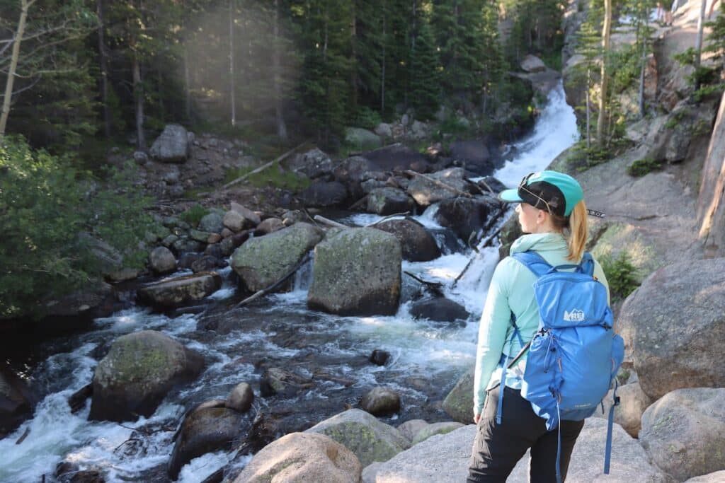 alex enjoying alberta falls