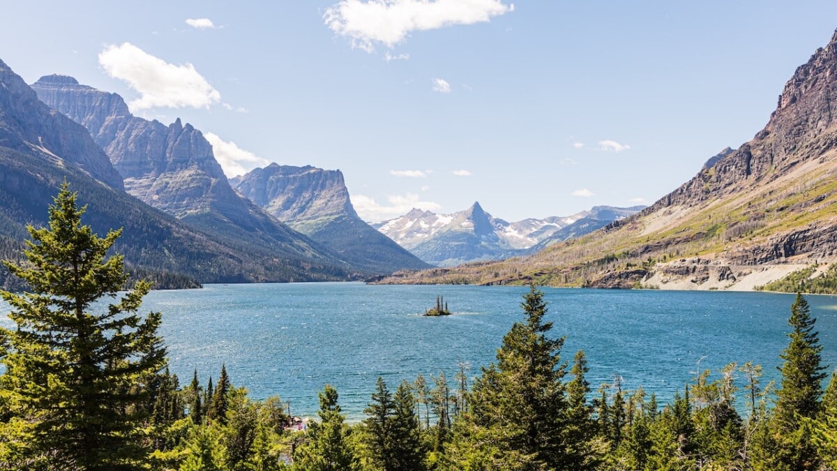 st mary lake glacier national park