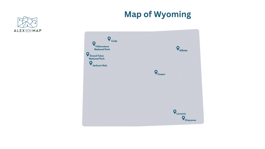 map of wyoming