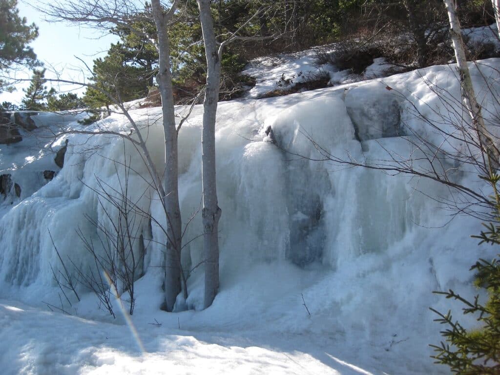 acadia national park in winter
