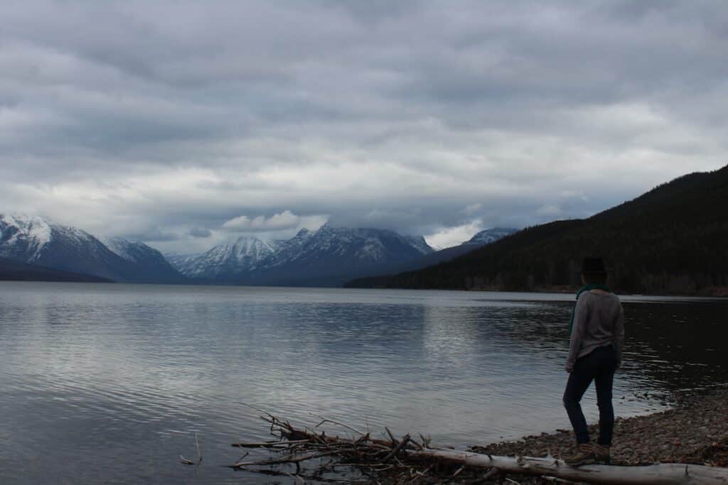 glacier national park in winter