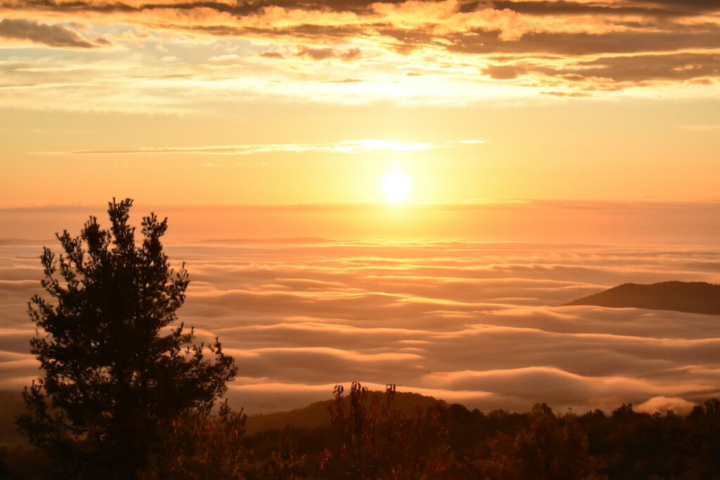 shenandoah national park sunrise