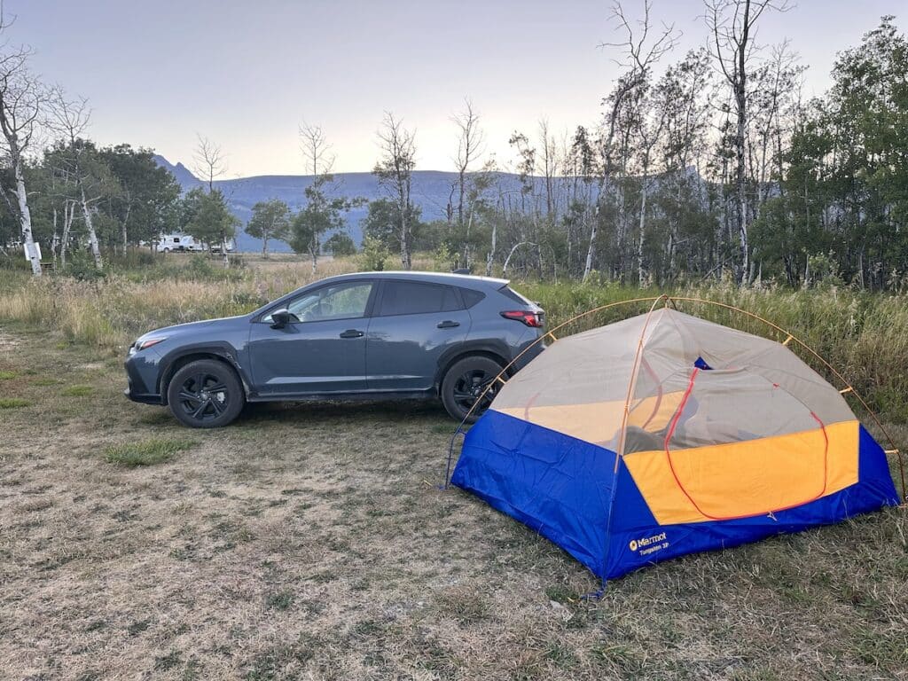 subaru crosstrek in east glacier
