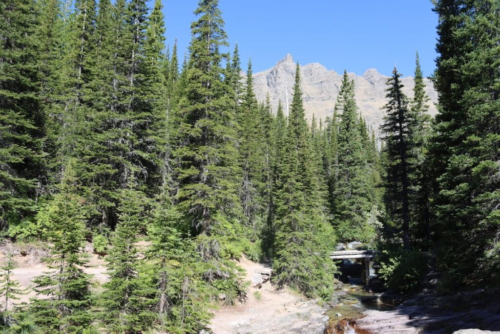 a clearing on the trail where you can stop and rest
