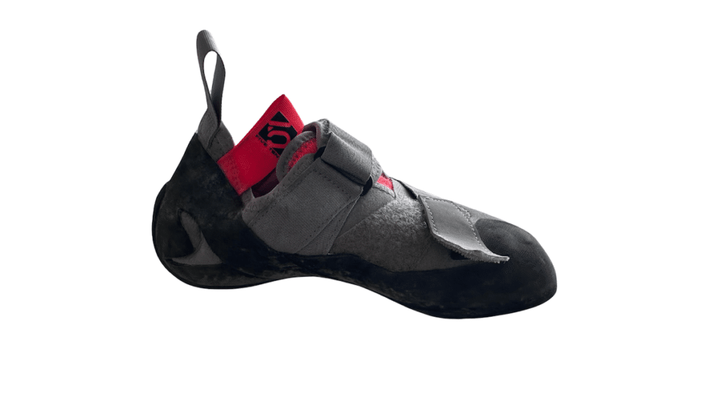 a pair of climbing shoes
