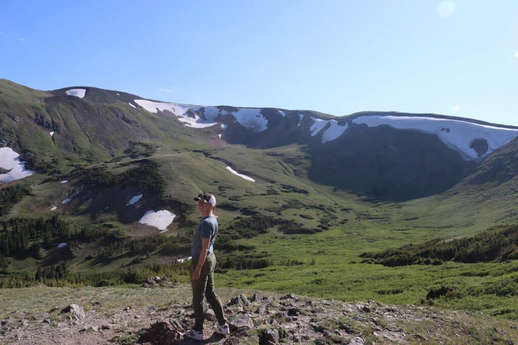 alex in rocky mountain national park in summer