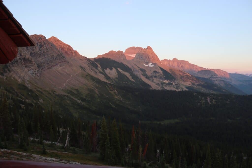 sunset view from granite park chalet