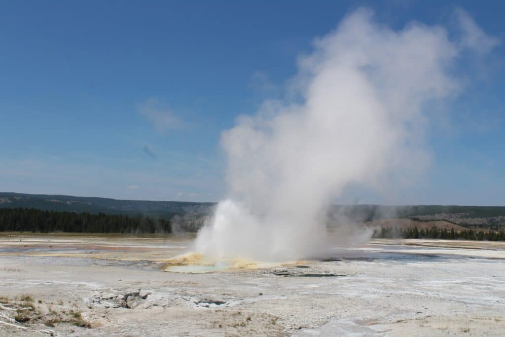 clepsydra geyser in yellowstone